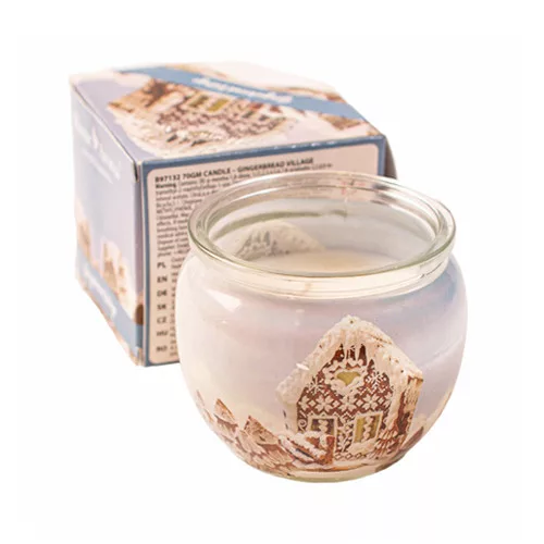 Medovníková dedinka - vonná sviečka v pohári