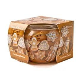 Vianočné koláčiky - vonná sviečka v pohári