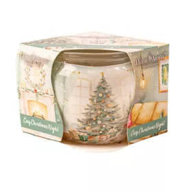 Atmosférická vianočná noc - vonná sviečka v pohári