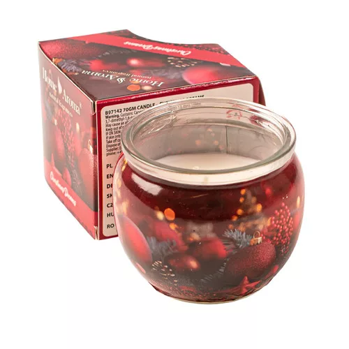 Vianočné sny - vonná sviečka v pohári