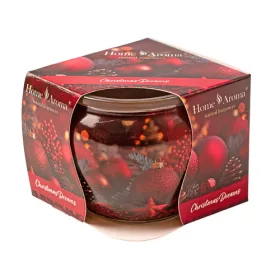 Vianočné sny - vonná sviečka v pohári