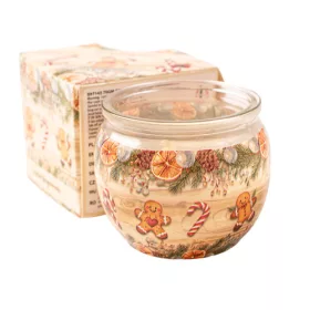 Mrazené medovníčky - vonná sviečka v pohári