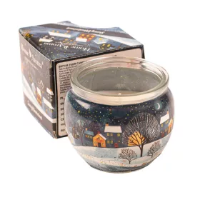 Zasnežená krajina zázrakov - vonná sviečka v pohári