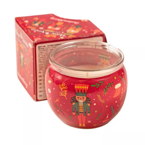 Vianočné ráno - vonná sviečka v pohári