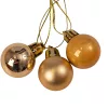 Vianočná sada 12ks gúľ, 2.5cm - Zlatá