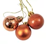 Vianočná sada 12ks gúľ, 2.5cm - Svetlohnedá