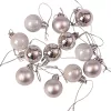 Vianočná sada 12ks gúľ, 2.5cm - Strieborná