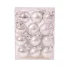 Vianočná sada 12ks gúľ, 2.5cm - Strieborná