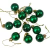 Vianočná sada 12ks gúľ, 2.5cm - Tmavozelená