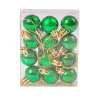 Vianočná sada 12ks gúľ, 2.5cm - Zelená