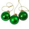 Vianočná sada 12ks gúľ, 2.5cm - Zelená