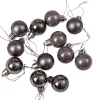 Vianočná sada 12ks gúľ, 2.5cm - Grafitová