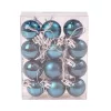 Vianočná sada 12ks gúľ, 2.5cm - Tmavomodrá
