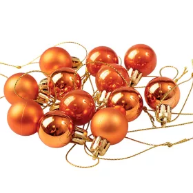 Vianočná sada 12ks gúľ, 2.5cm - Bronzová