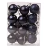 Vianočná sada 12ks gúľ, 2.5cm - Tmavomodrá