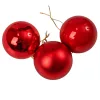Vianočná sada 6ks gúľ, 6cm - Červená