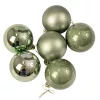 Vianočná sada 6ks gúľ, 6cm - Svetlozelená