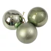 Vianočná sada 6ks gúľ, 6cm - Svetlozelená