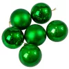 Vianočná sada 6ks gúľ, 6cm - Zelená