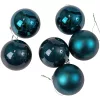 Vianočná sada 6ks gúľ, 6cm - Tmavomodrá