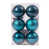 Vianočná sada 6ks gúľ, 6cm - Tmavomodrá