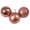 Vianočná sada 6ks gúľ, 6cm - Ružové zlato