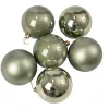 Vianočná sada 6ks gúľ, 8cm - Svetlozelená