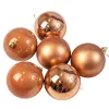 Vianočná sada 6ks gúľ, 8cm - Svetlohnedá