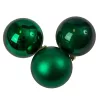 Vianočná sada 6ks gúľ, 8cm - Tmavozelená