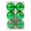 Vianočná sada 6ks gúľ, 8cm - Zelená