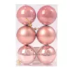 Vianočná sada 6ks gúľ, 8cm - Ružové zlato