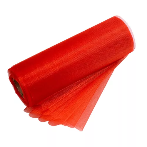 Organza Roll 12cm x 10m - Červená