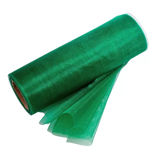 Organza Roll 12cm x 10m - Tmavozelená