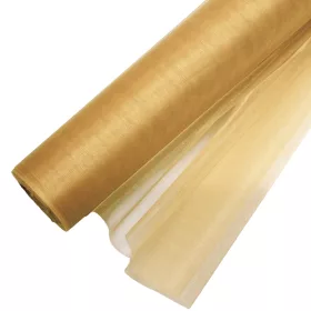 Organza Roll 48cm x 10m - Zlatá