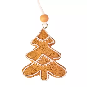   Medovníková vianočná ozdoba stromček, polyresin, 5 x 6cm, na kreatívne využitie alebo na vianočný stromček