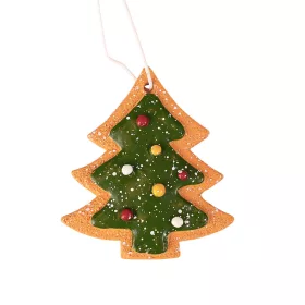   Medovníková vianočná ozdoba stromček, polyresin, 7 x 6cm, na kreatívne využitie alebo na vianočný stromček
