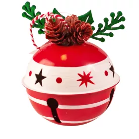 Vianočný zvonček, 8 x 8cm - Snehová vločka vzor