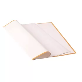 Fóliový hárok so zlatým rámikom 58x58cm, 20ks - Biely