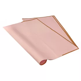   Zlatý rámček - baliaca fólia 58 x 58 cm, 20 ks. - Púdrovo ružová