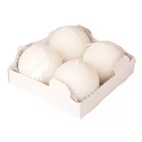 Adventná sada guľatých sviečok, 5cm - Matná biela