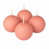 Adventi gömb gyertya készlet 5cm - Matt rózsaszín