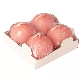 Adventná sada guľatých sviečok, 5cm - Matná ružová