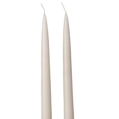 Szálas gyertya, 2db-os készlet, 2.2cm x 25cm - Matt szürke