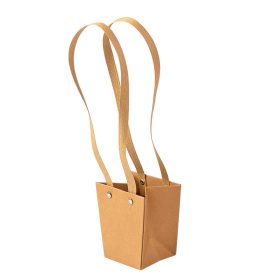 10ks. Kraftová taška na kvety 9(v) x 9(š) x 10(h) cm