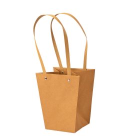 10ks. Kraftová taška na kvety 17(v) x 17(š) x 20(h) cm