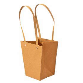 10ks. Kraftová taška na kvety 17(v) x 17(š) x 20(h) cm