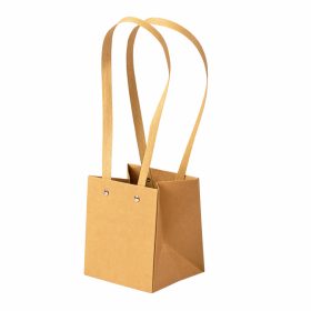   10ks. Kraftová taška na kvety 11.5(v) x 10.5(š) x 13(h) cm