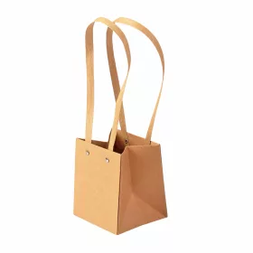   10ks. Kraftová taška na kvety 11.5(v) x 10.5(š) x 13(h) cm