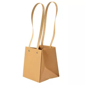 10ks. Kraftová taška na kvety 13(v) x 13(š) x 15(h) cm
