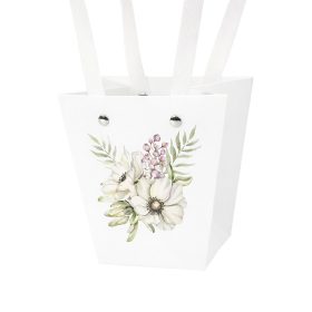 10 ks. Vzorovaná taška na kvety 12(v) x 8(š) x 12.5(h) cm